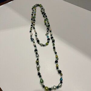 Stunning 60" Multi-Color Beaded Necklace
